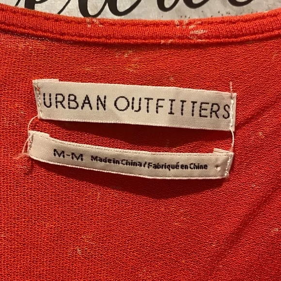 Urban Outfitters Red Smocked Blouse - Picture 2 of 2